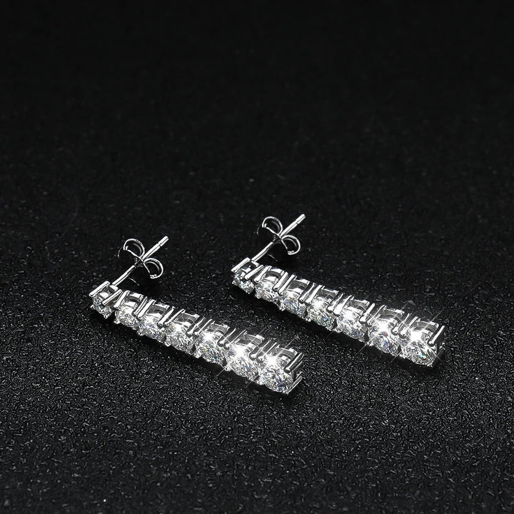 Sweet Moissanite Pendant Earrings