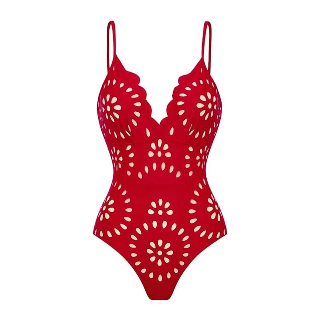 Stylish Hollow Laser Cut Bikini Set