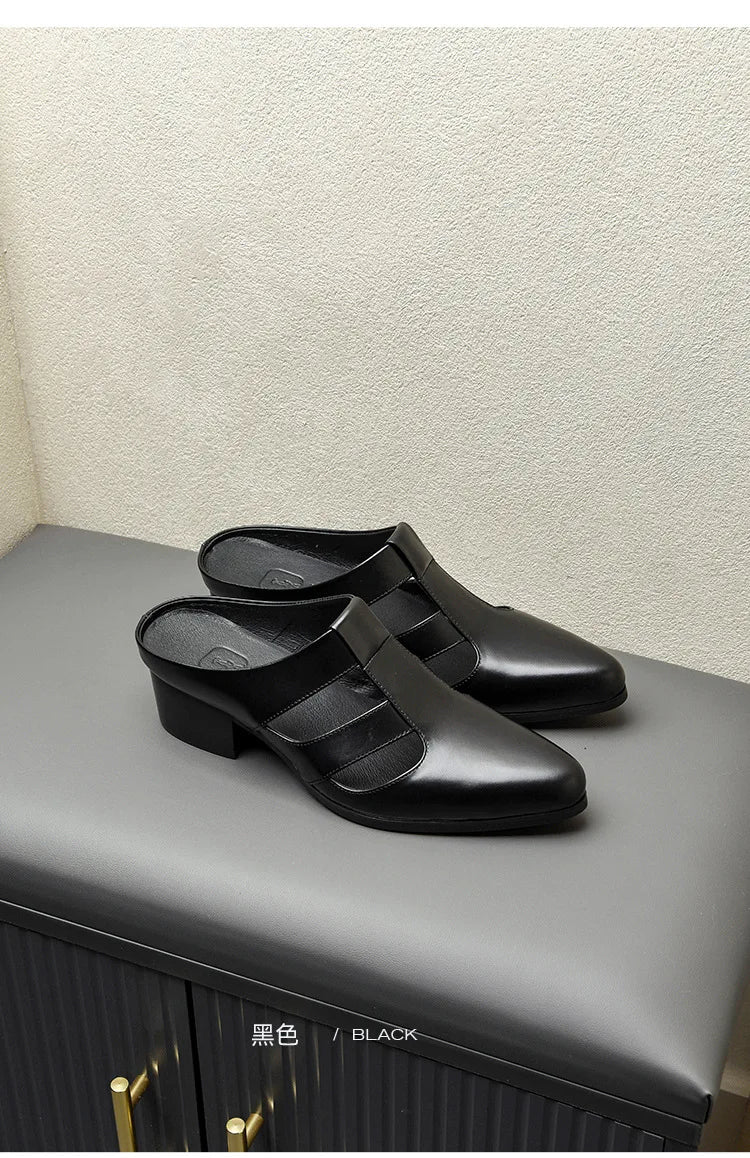 Stylish High Heels Half Slipper