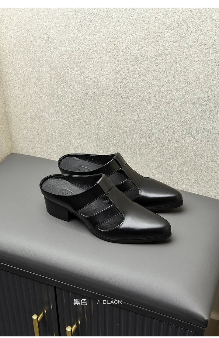 Stylish High Heels Half Slipper