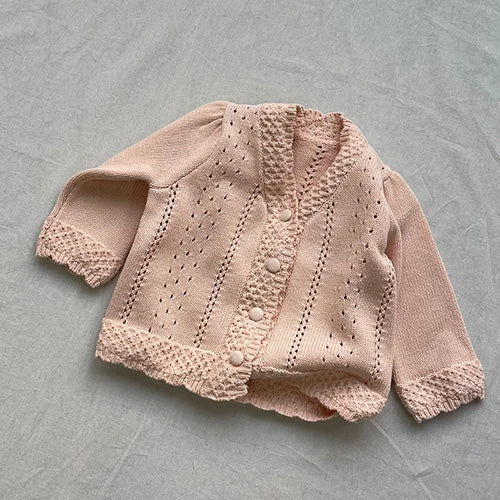 Elegant Toddler Baby Girl Knitting Cardigan