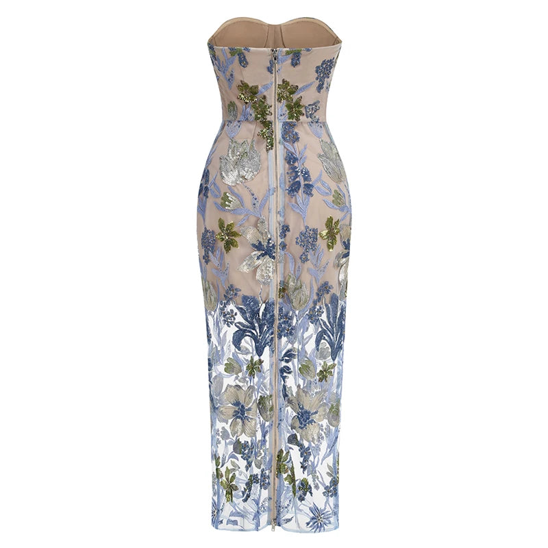 Charming Slim Fit Maxi Dress