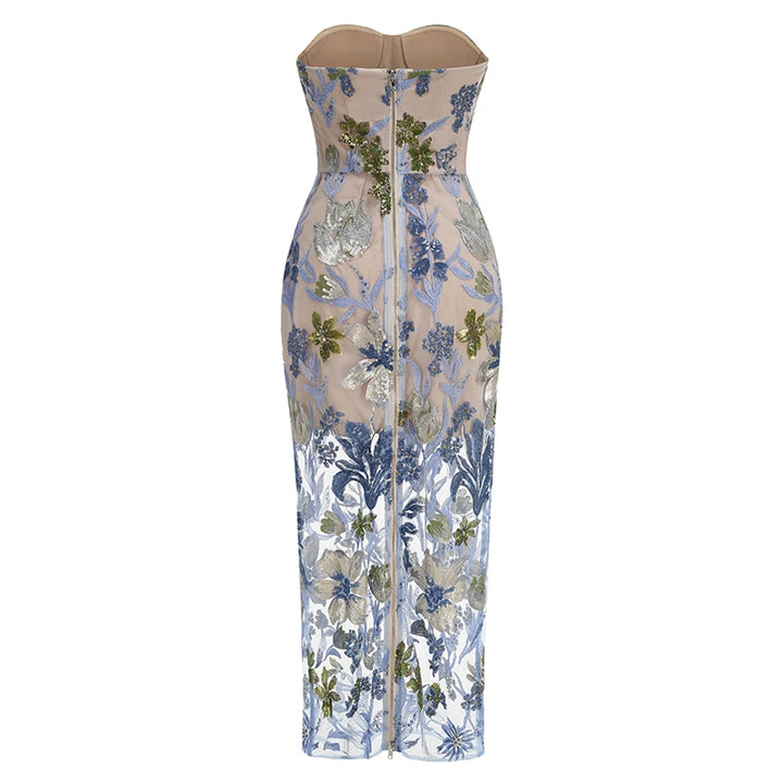 Charming Slim Fit Maxi Dress