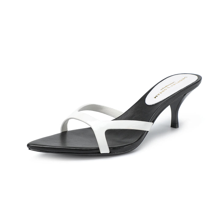 Stylish Pointed Mid-Heel Slippers