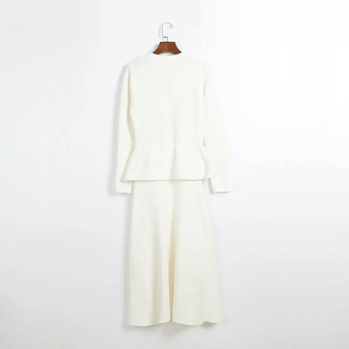 Refined Bow Knitted Commuter Dress