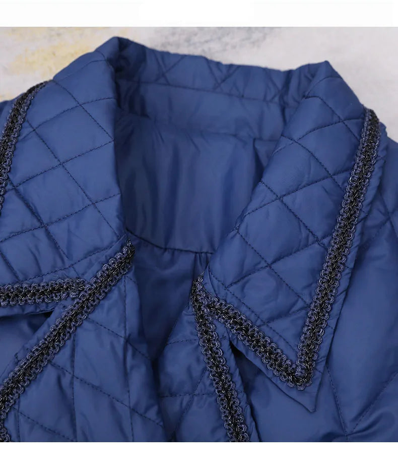 Fashionable Puffer Padded Long Down Jacket