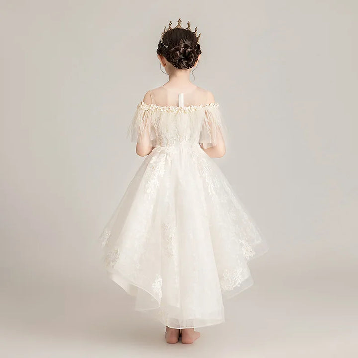 Feather & Lace Little Princess Dress