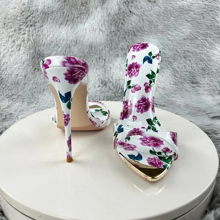 Stunning Lovely Floral High Heel Sandals