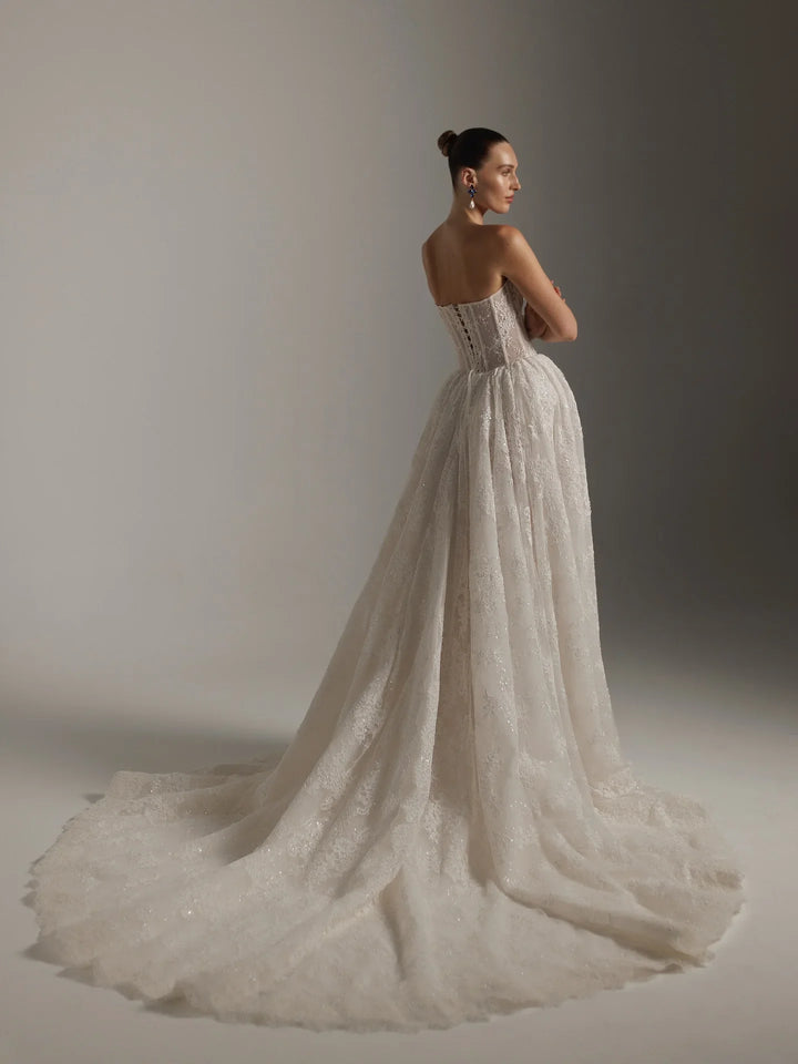 Resplendent Lace Princess Wedding Dress