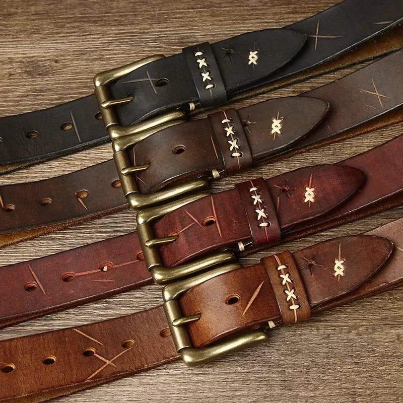 Stylish Brass Pin Buckle Belt