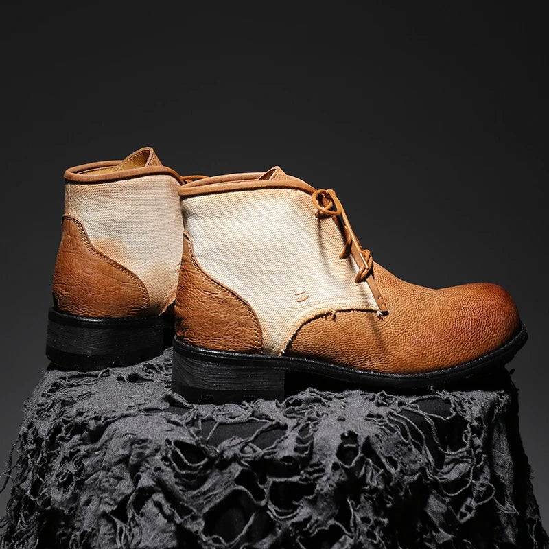 Canvas Crafted Goodyear-Welted Boots