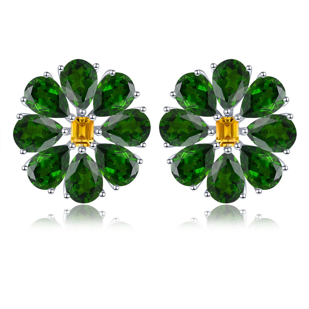 Light Luxury Natural Peridot Earrings