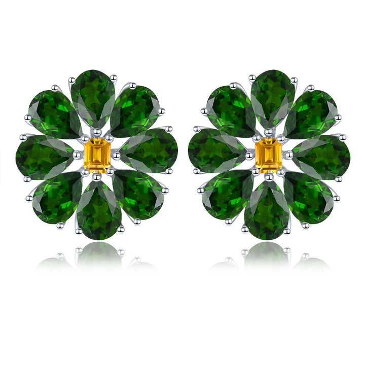 Light Luxury Natural Peridot Earrings