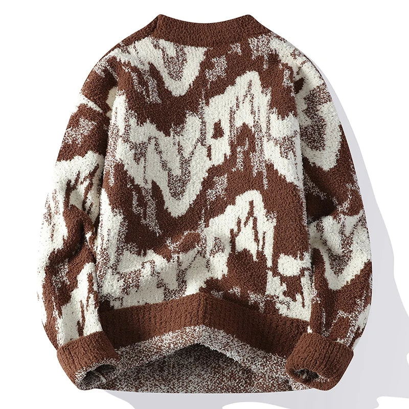 Fashion Printed Pullover Sweater