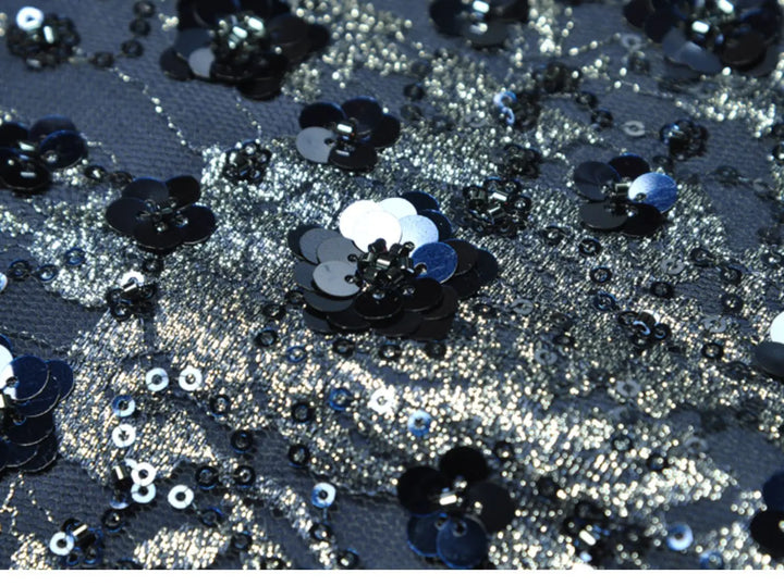 Graceful Three-dimensional Flower Evening Dress