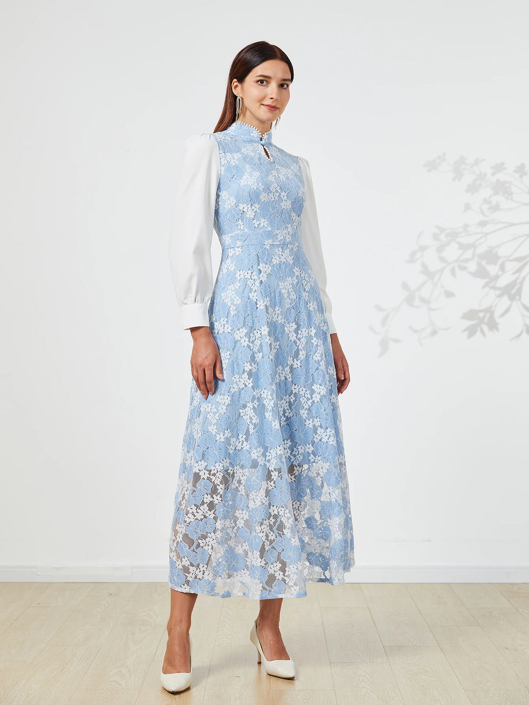 Stylish Long Sleeve Formal Evening Dress