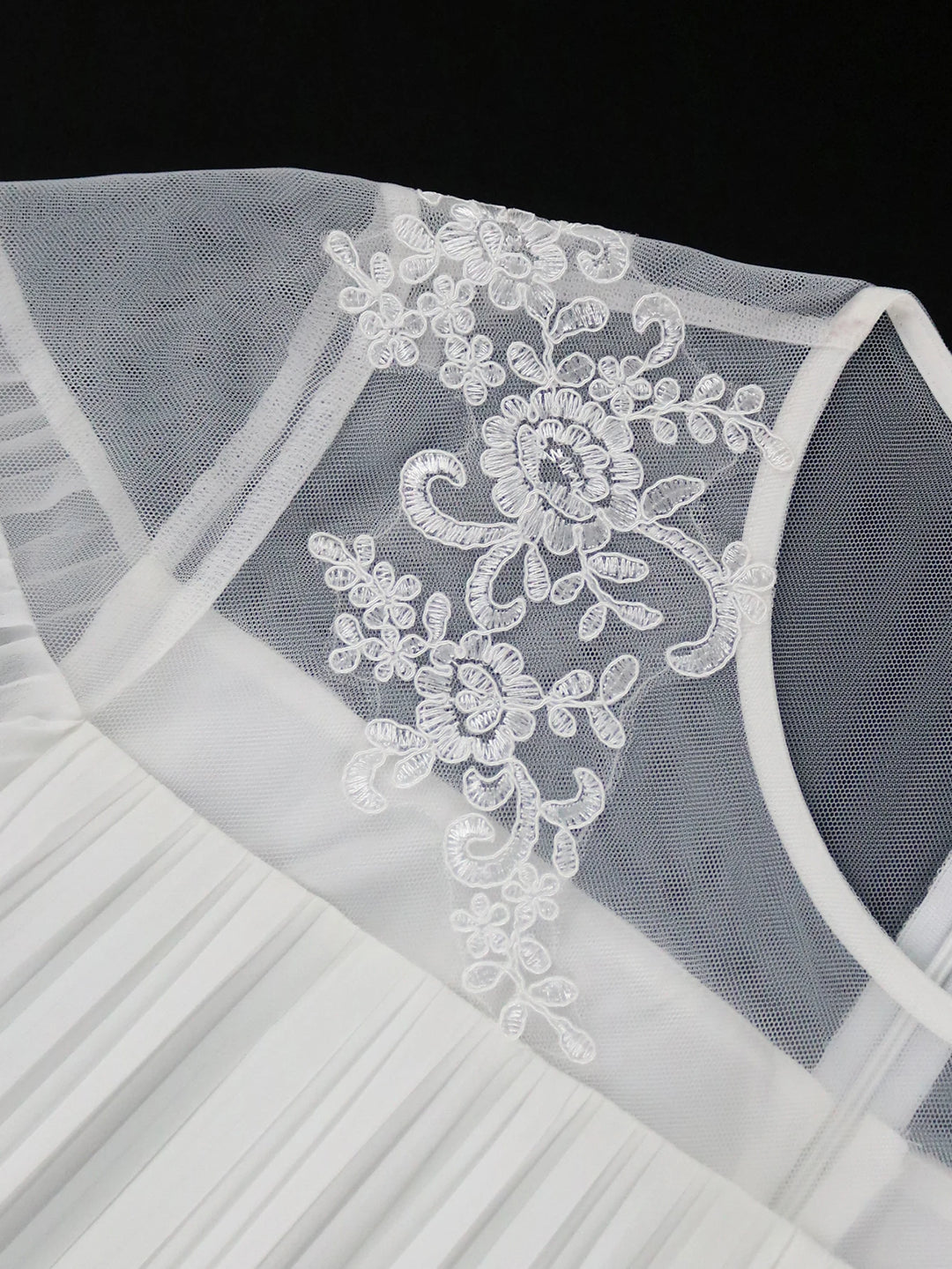 Elegant Loose Tie Pleated Midi Dress