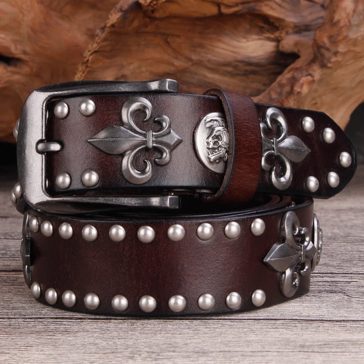 Stylish Metal Rivet Cowboy Belt