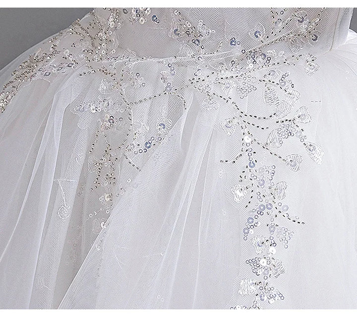 High-End Sequins Flower Girl's Evening Dress