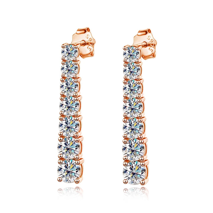 Sweet Moissanite Pendant Earrings