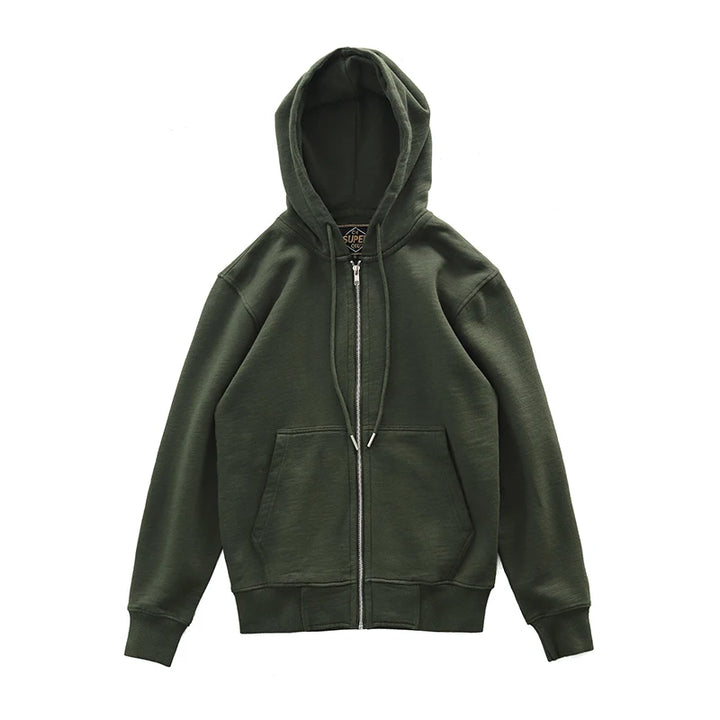 Warm Plush Cotton Knitted Hoodie