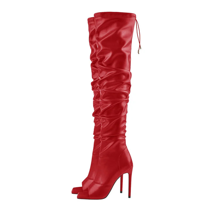 Bold Over-the-Knee Zipper Boots