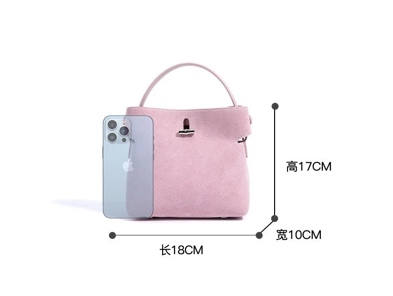 Lovely Frosted Leather Crossbody Bag