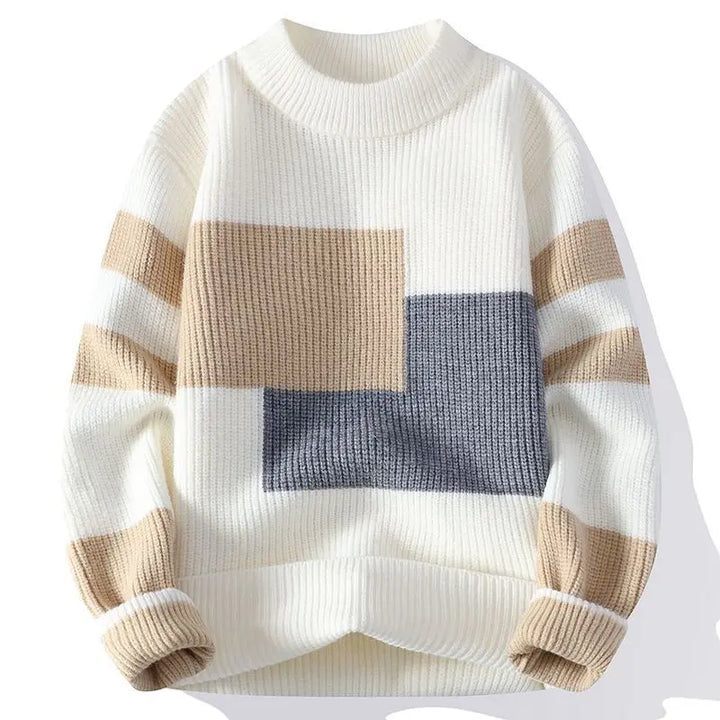 Versatile Round Neck Pullover Sweater