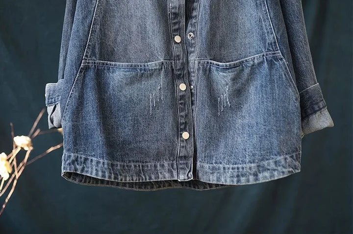Wonderful Wash Loose Denim Coat