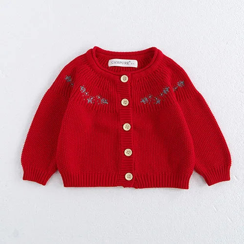 Elegant Toddler Baby Girl Knitting Cardigan