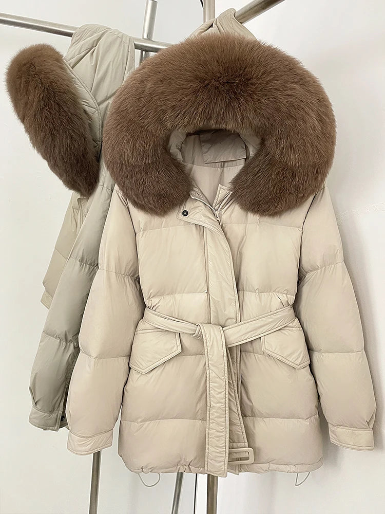 Fluffy Hooded Fur Collar Jacket