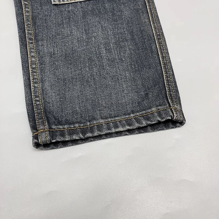 Trendy Multi Pockets Straight Fit Jeans