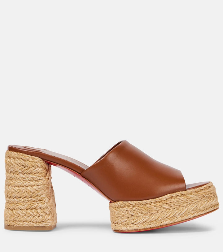 Stunning Thick Straw Bottom Sandals