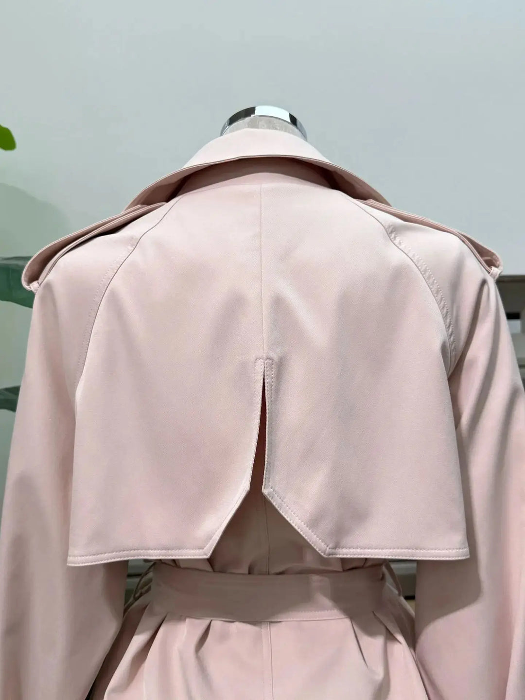 Trendy Lace-Up Cropped Coat