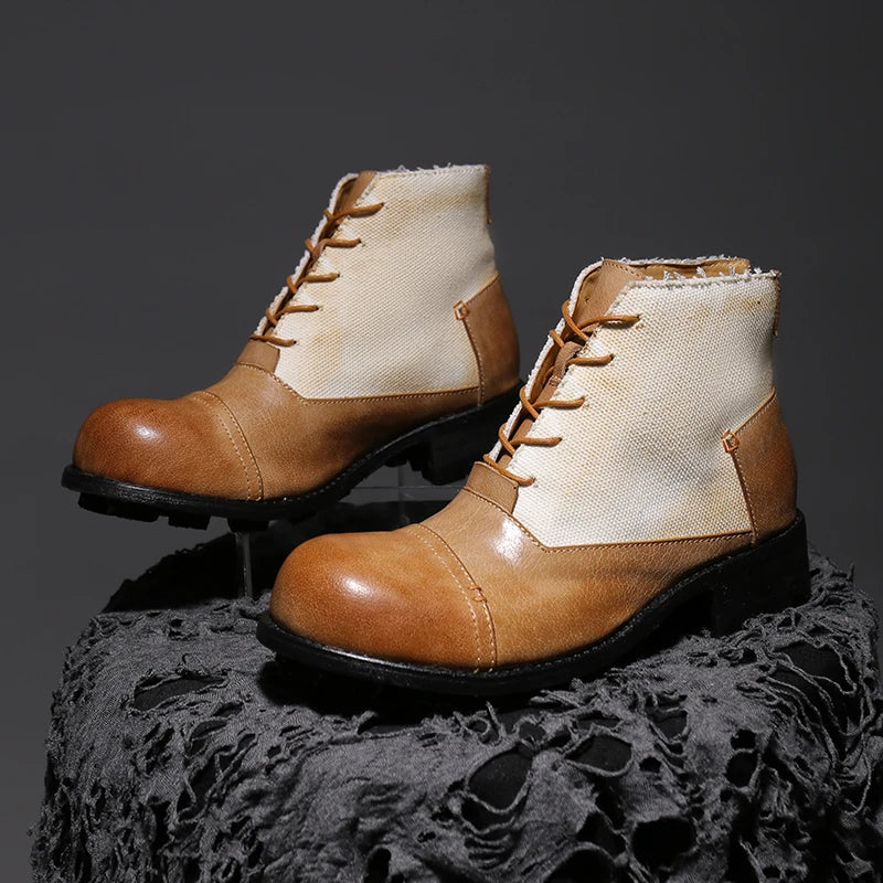 Majestic High-Top Calf Leather Boots
