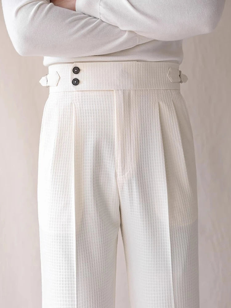 Stylish High Waist Pleated Pants