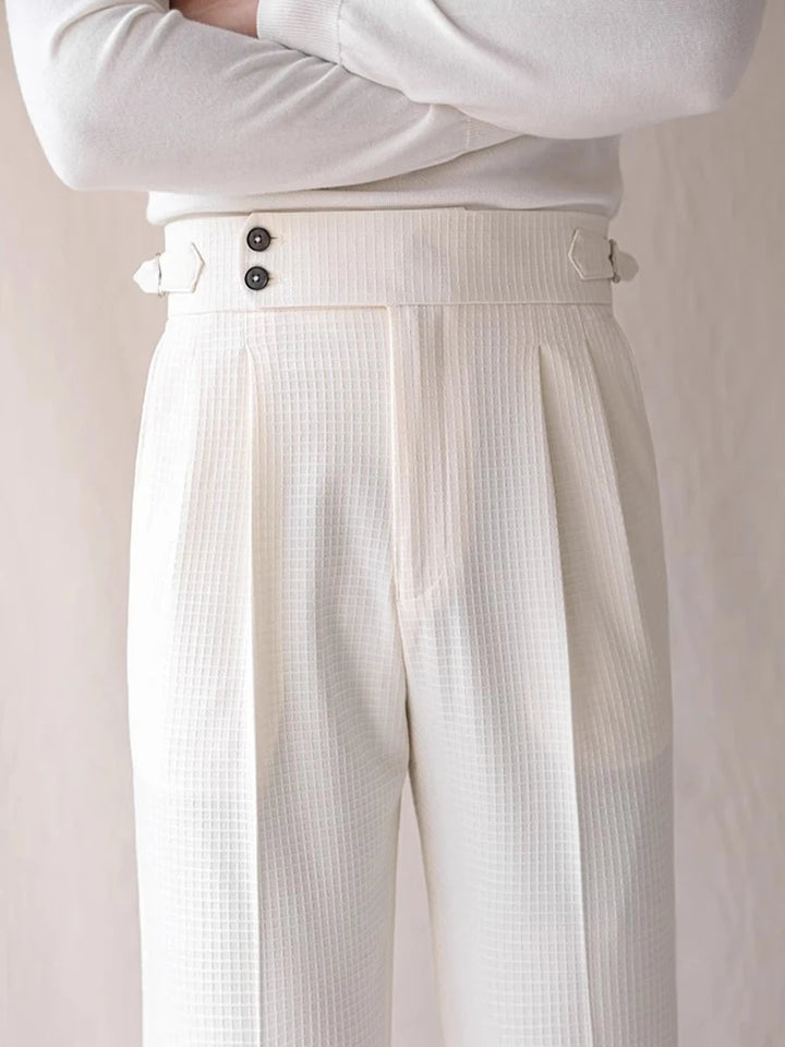 Stylish High Waist Pleated Pants