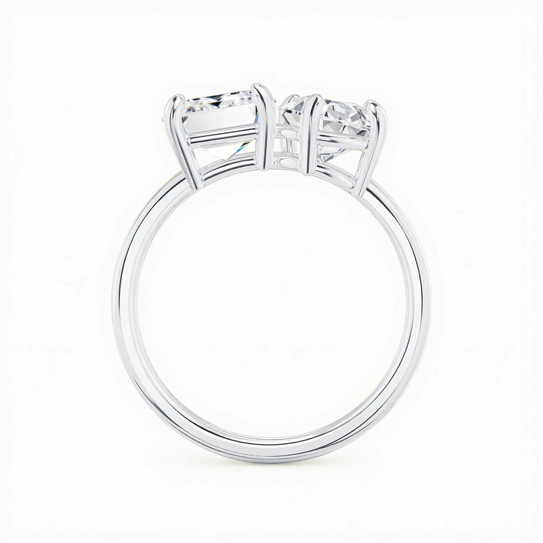 High-Quality Silver Moissanite Ring