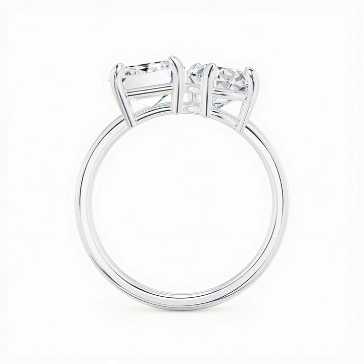 High-Quality Silver Moissanite Ring