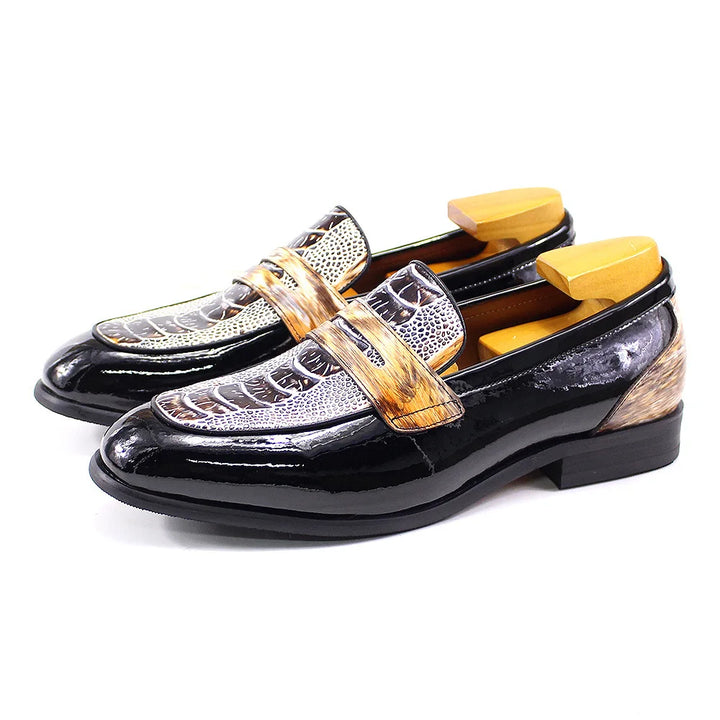 Fashionable Gold Street Style Loafers