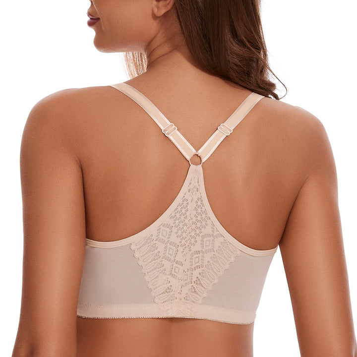 Comfortable Front Closure Plus Size Bra