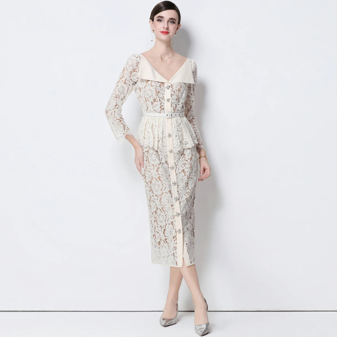 Sweet Beaded Embroidered Formal Dress