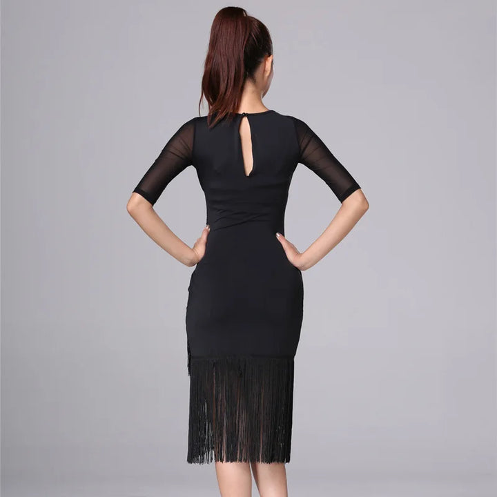 Stylish Middle-sleeves Dance Dress