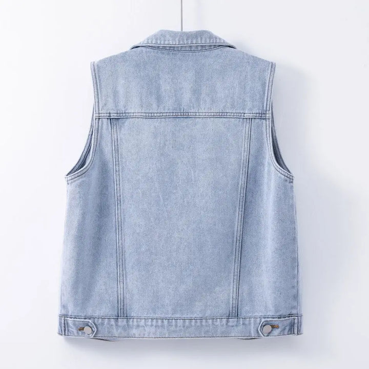 Elegant Denim Jeans Vest