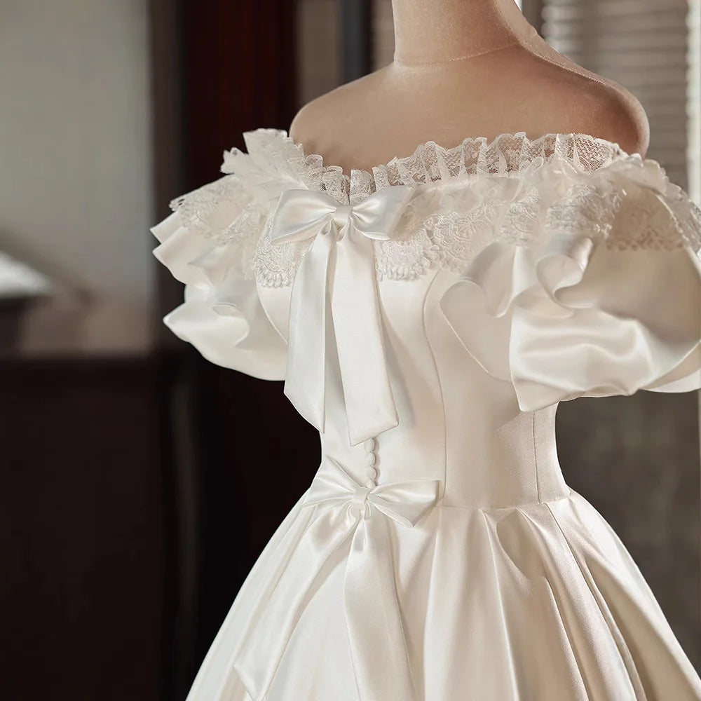 Puff Serene Rose Detail Bridal Gown