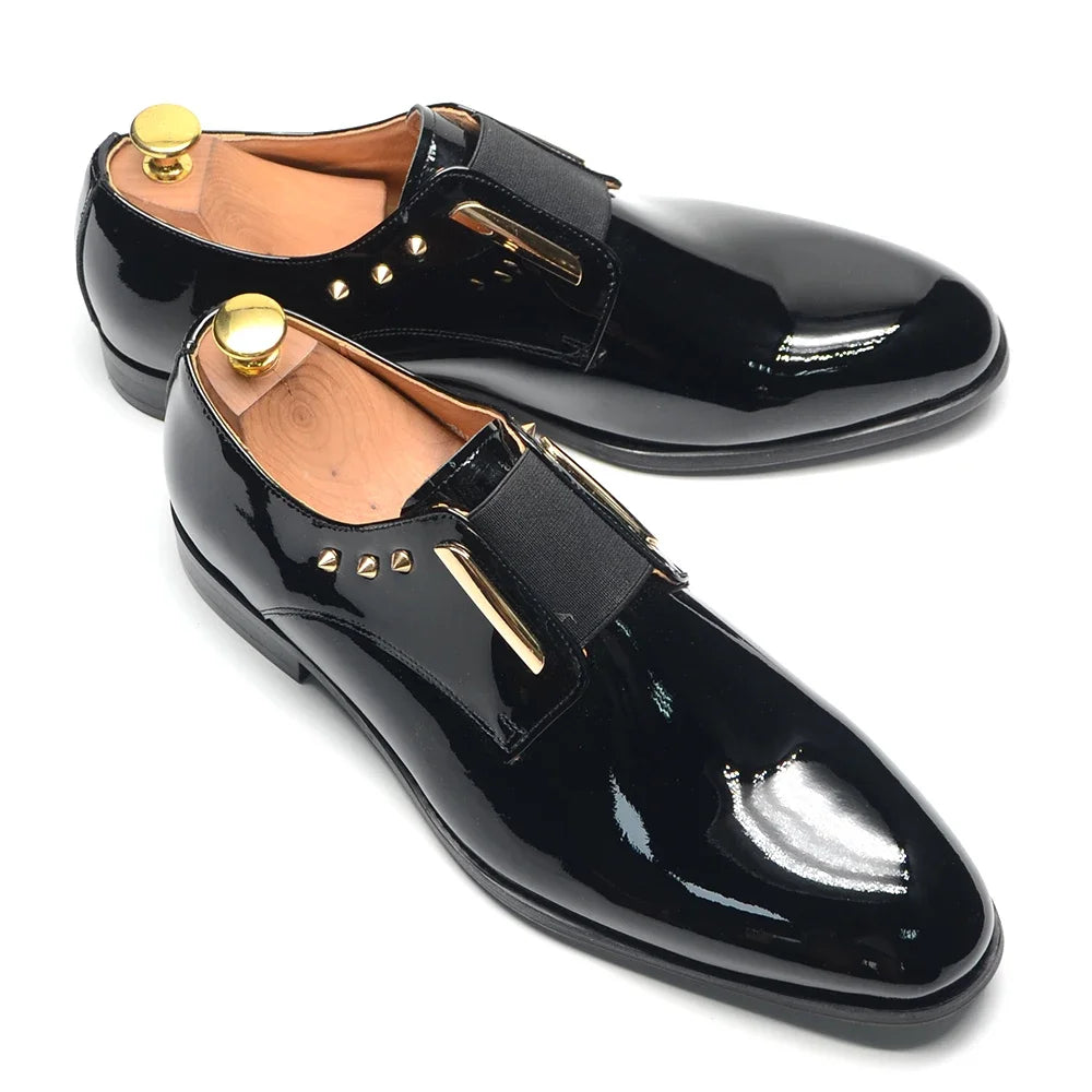 Luxury Patent Leather Evening Dress Shoes