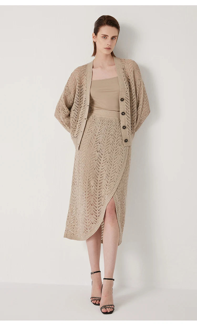 Homely Pure Linen Cardigan Sweater