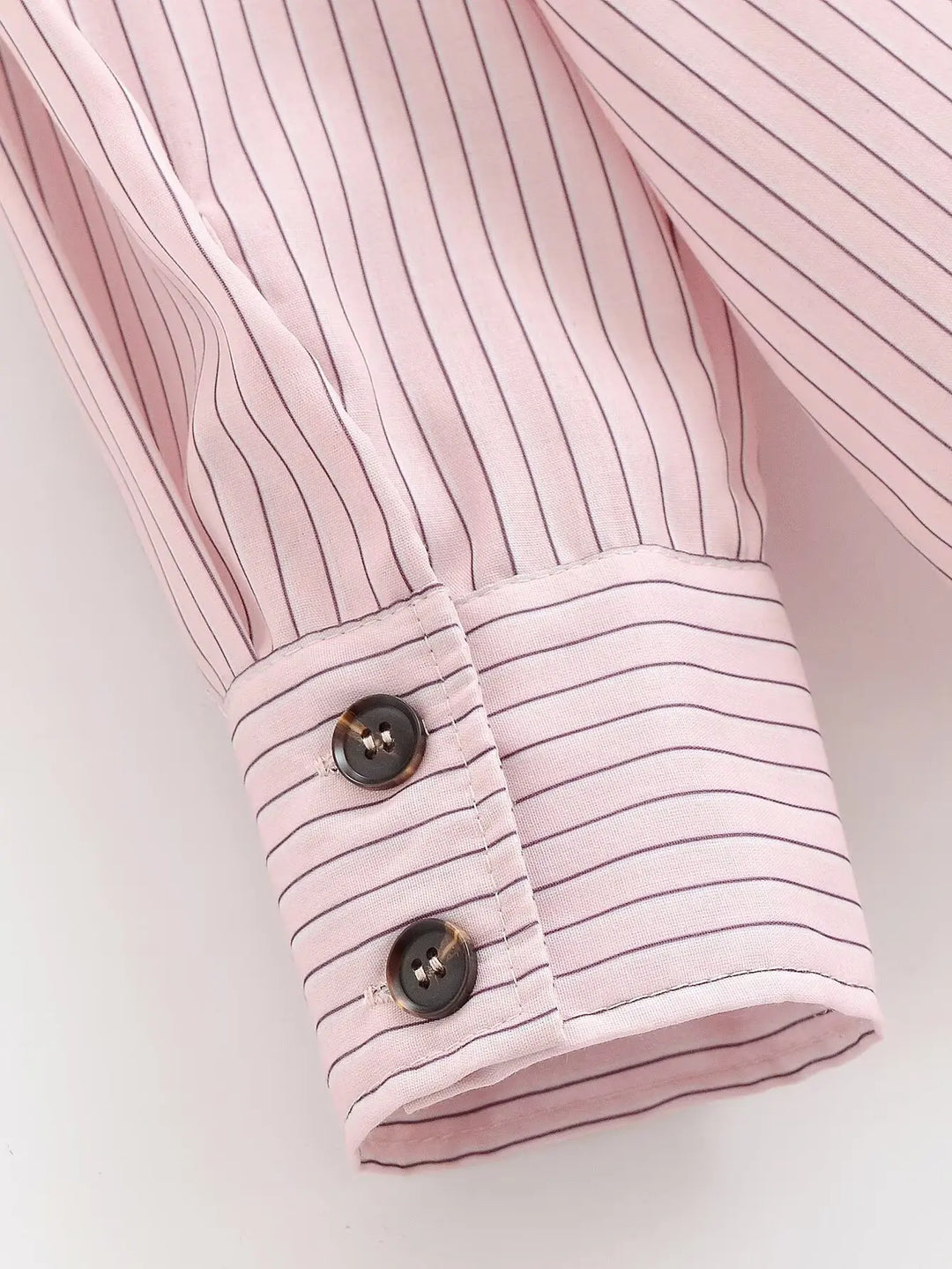 Lovely Striped High Neck Shirt