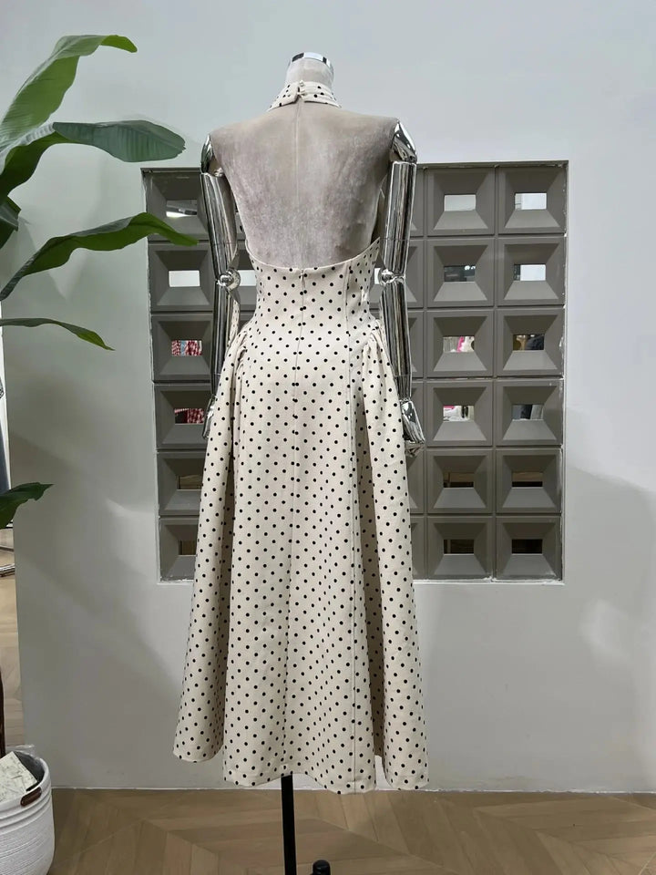 Lovely Polka Dots Maxi Dress