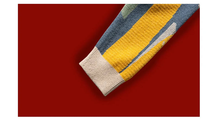 Stylish Cartoon Cat Knitted Sweater